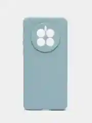 Светло-синий силиконовый чехол для HUAWEI Mate 50 (Хуавей Мат 50), прозрачный