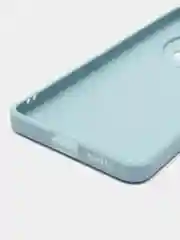 Светло-синий силиконовый чехол для HUAWEI Mate 50 (Хуавей Мат 50), прозрачный