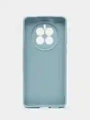 Светло-синий силиконовый чехол для HUAWEI Mate 50 (Хуавей Мат 50), прозрачный