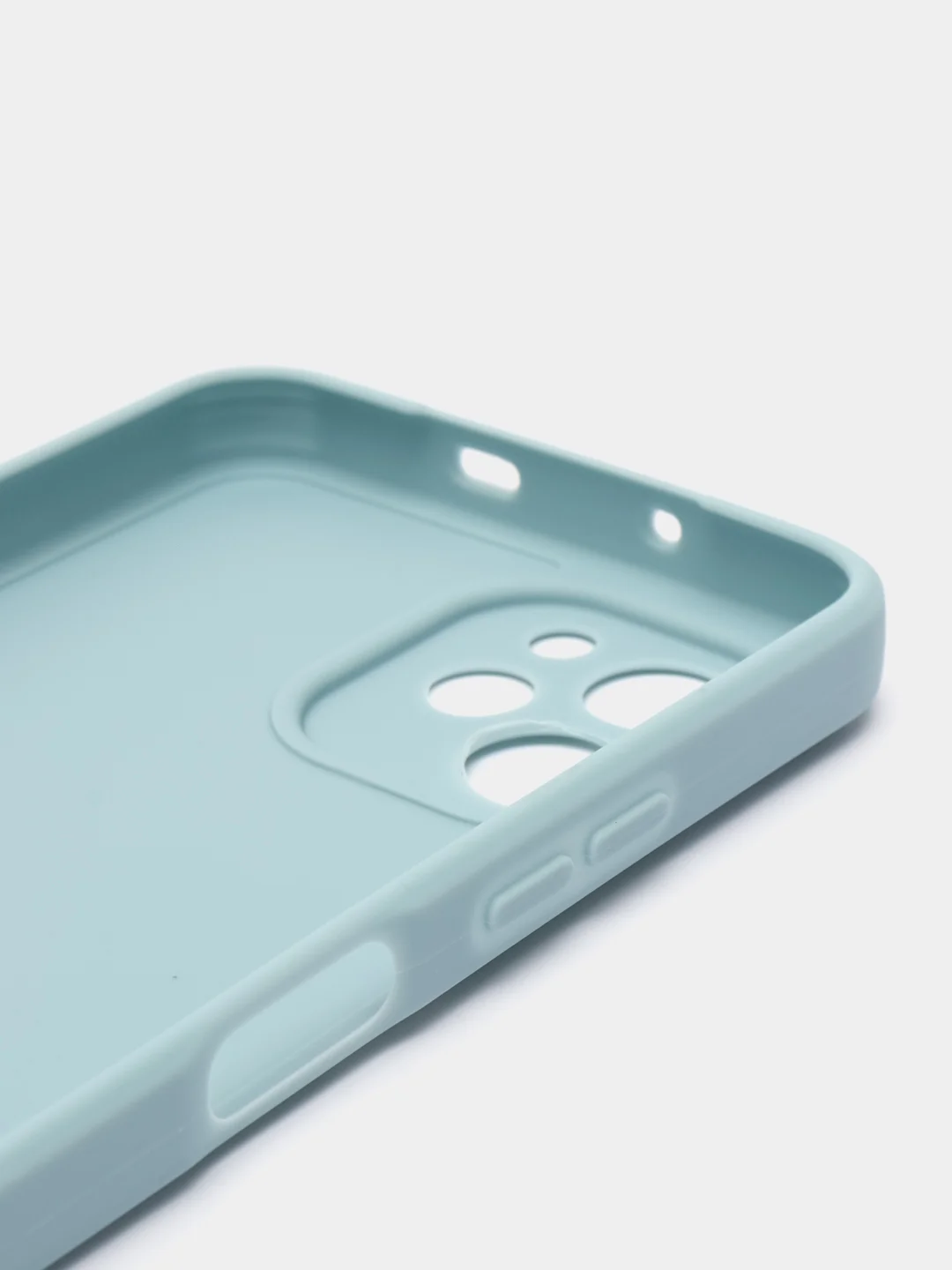 Светло-синий силиконовый чехол для HUAWEI Nova Y61 (Хуавей Нова У61), прозрачный