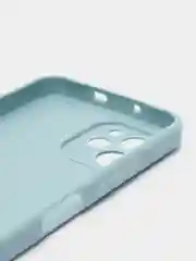 Светло-синий силиконовый чехол для HUAWEI Nova Y61 (Хуавей Нова У61), прозрачный