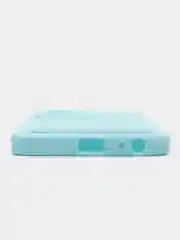 Голубой силиконовый чехол для Vivo Y22 / Y22S (Виво у22 / у22С), с карманом для карт