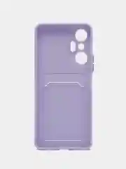 Лавандовый силиконовый чехол для Infinix Hot 20S, (Инфиникс Хот 20с), прозрачный