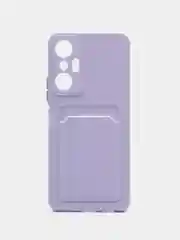 Лавандовый силиконовый чехол для Infinix Hot 20S, (Инфиникс Хот 20с), прозрачный