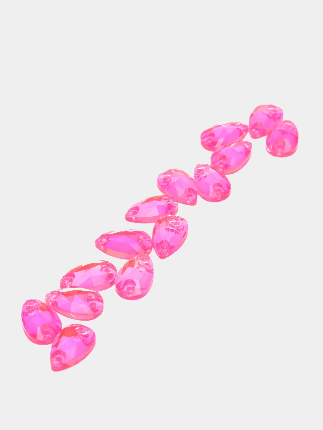 Фуксия неоновые стразы Капля Pellosa