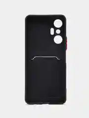 Черный силиконовый чехол для Infinix Hot 20S, (Инфиникс Хот 20с), прозрачный