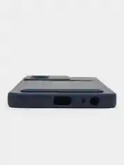 Темно-синий силиконовый чехол для Vivo Y22 / Y22S (Виво у22 / у22С), с карманом для карт