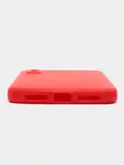 Красный чехол для iPhone X, XS силиконовый (Айфон Х, Хс) силиконовый, c защитой камеры