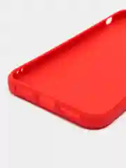 Красный чехол для iPhone X, XS силиконовый (Айфон Х, Хс) силиконовый, c защитой камеры