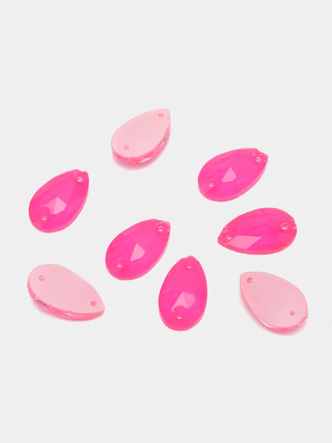Розовый неоновые стразы Капля Pellosa