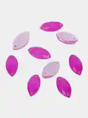 Фиолетовый неоновые пришивные стразы Pellosa лодочка