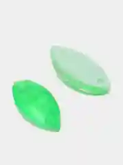 Зеленый неоновые пришивные стразы Pellosa лодочка
