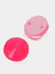 Розовый неоновые пришивные стразы Pellosa риволи