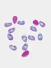 Фиолетовый неоновые стразы Капля Pellosa