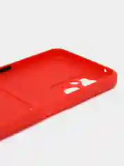 Красный силиконовый чехол для Realme 9i 4G, Oppo A36 4G, A96 4G (Реалми 9 Ай), c отсеком для карт