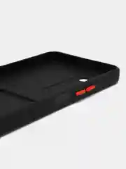 Черный силиконовый чехол для Tecno POVA Neo 2 (Техно Пова Нео 2), прозрачный с карманом для карт