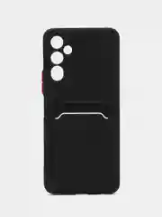 Черный силиконовый чехол для Tecno POVA Neo 2 (Техно Пова Нео 2), прозрачный с карманом для карт