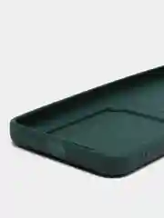 Тёмно-зелёный силиконовый чехол для Tecno POVA Neo 2 (Техно Пова Нео 2), прозрачный с карманом для карт