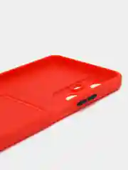 Красный силиконовый чехол для Infinix Hot 20S, (Инфиникс Хот 20с), прозрачный