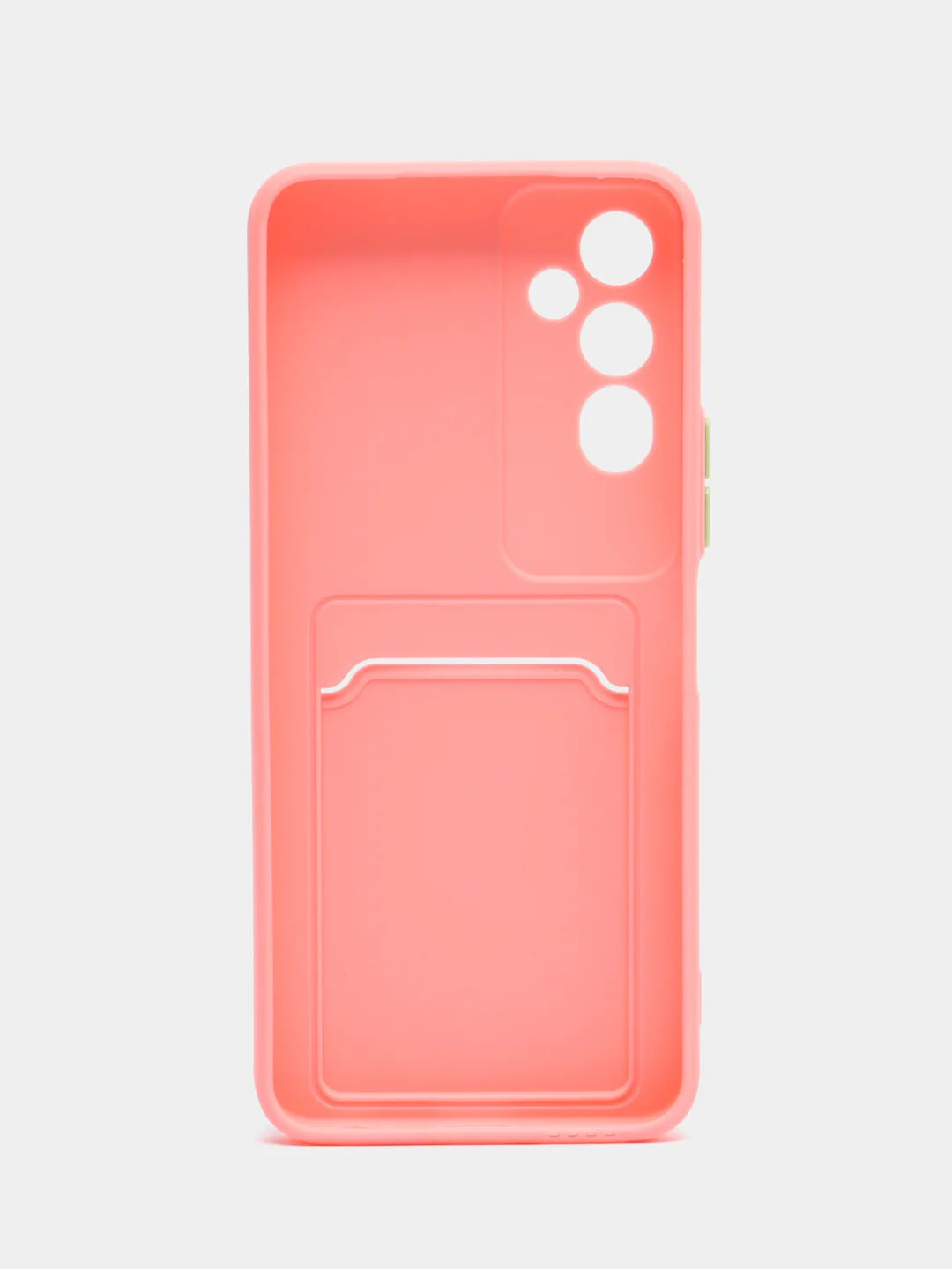Пудровый силиконовый чехол для Tecno POVA Neo 2 (Техно Пова Нео 2), прозрачный с карманом для карт