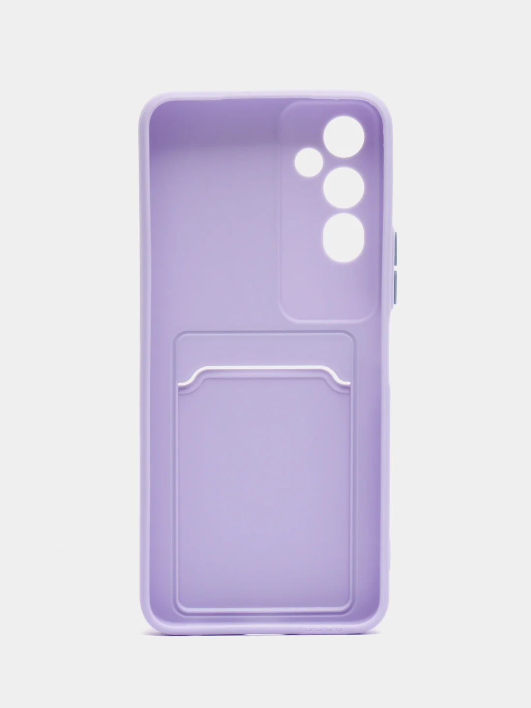 Лавандовый силиконовый чехол для Tecno POVA Neo 2 (Техно Пова Нео 2), прозрачный с карманом для карт