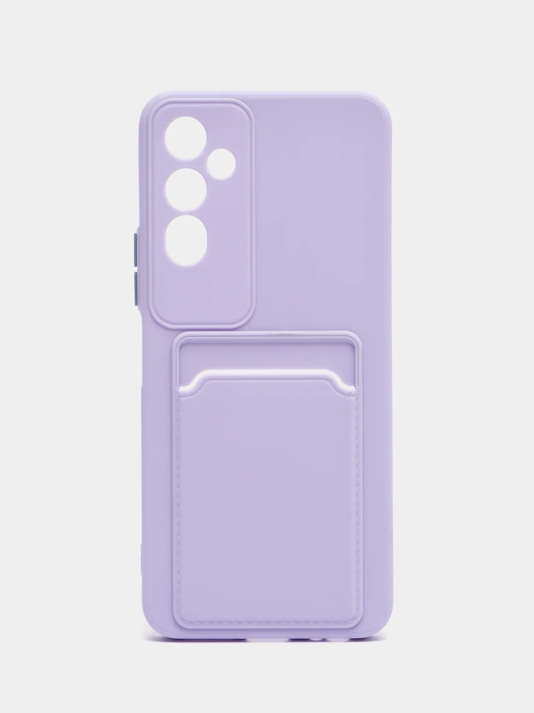 Лавандовый силиконовый чехол для Tecno POVA Neo 2 (Техно Пова Нео 2), прозрачный с карманом для карт