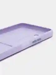 Лавандовый силиконовый чехол для Tecno POVA Neo 2 (Техно Пова Нео 2), прозрачный с карманом для карт