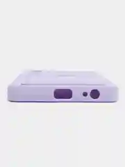 Лавандовый силиконовый чехол для Tecno POVA Neo 2 (Техно Пова Нео 2), прозрачный с карманом для карт