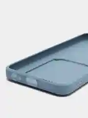 Синий меланж силиконовый чехол для Tecno POVA Neo 2 (Техно Пова Нео 2), прозрачный с карманом для карт