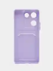 Лавандовый силиконовый чехол для Tecno Camon 20 / Camon 20 Pro 4G, Техно Камон 20 Про 4, прозрачный