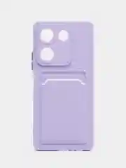 Лавандовый силиконовый чехол для Tecno Camon 20 / Camon 20 Pro 4G, Техно Камон 20 Про 4, прозрачный