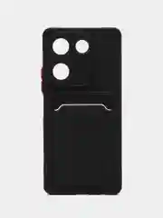 Черный силиконовый чехол для Tecno Camon 20 / Camon 20 Pro 4G, Техно Камон 20 Про 4, прозрачный