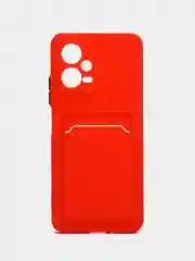 Красный силиконовый чехол для Xiaomi Redmi Note 12 5G (Сяоми Рэдми Нот 12 5Ж), Poco X5 (Поко Икс5)