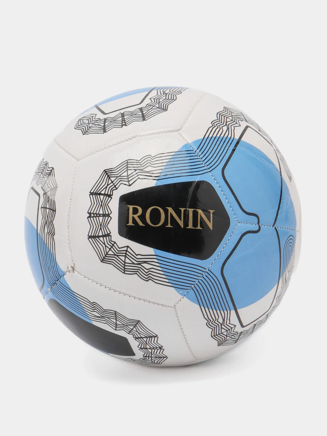 Синий мяч футбольный Ronin N5