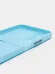 Голубой силиконовый чехол для Infinix Hot 20S, (Инфиникс Хот 20с), прозрачный