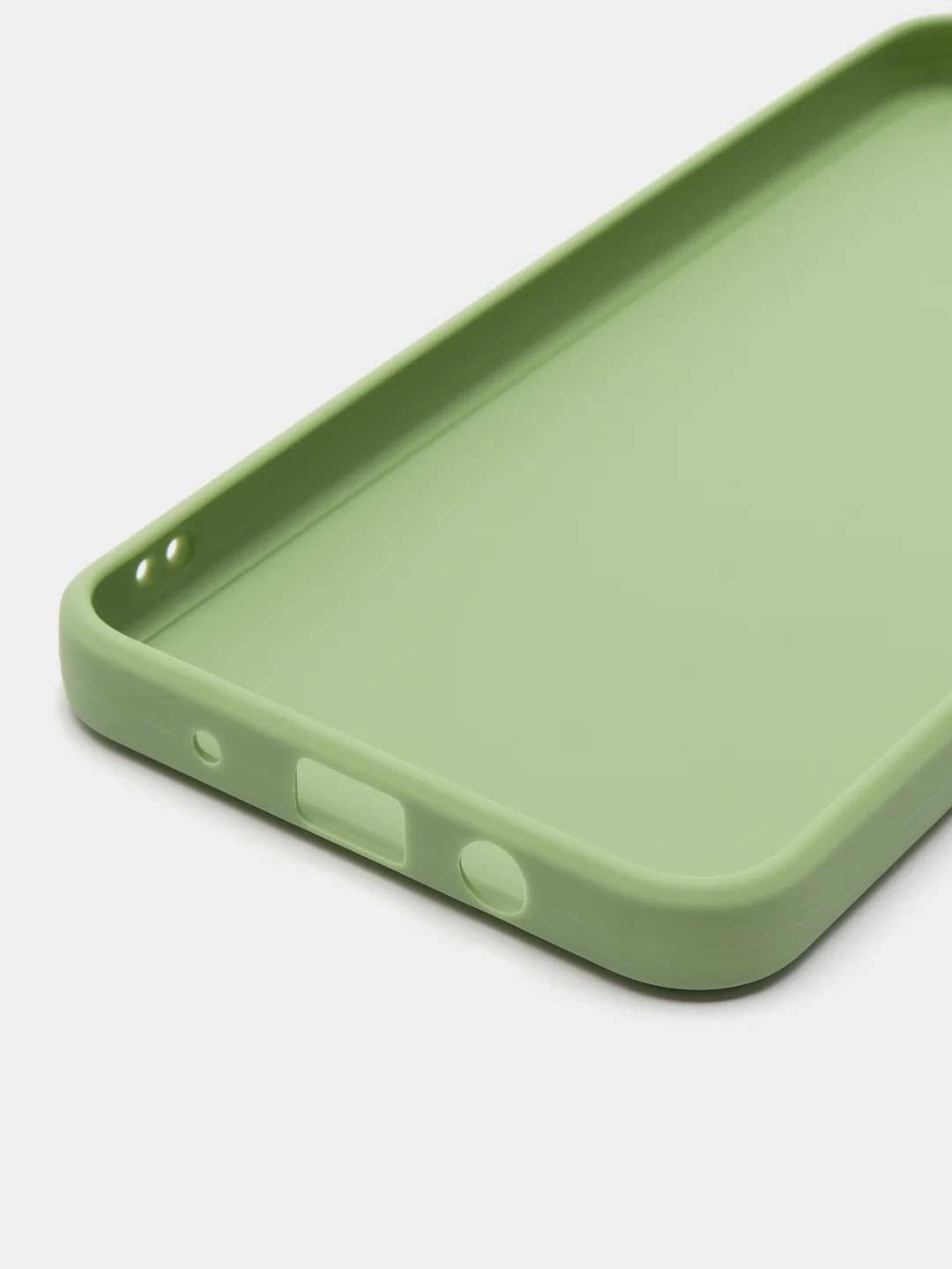 Зеленый силиконовый чехол для HUAWEI Nova Y61 (Хуавей Нова У61), прозрачный
