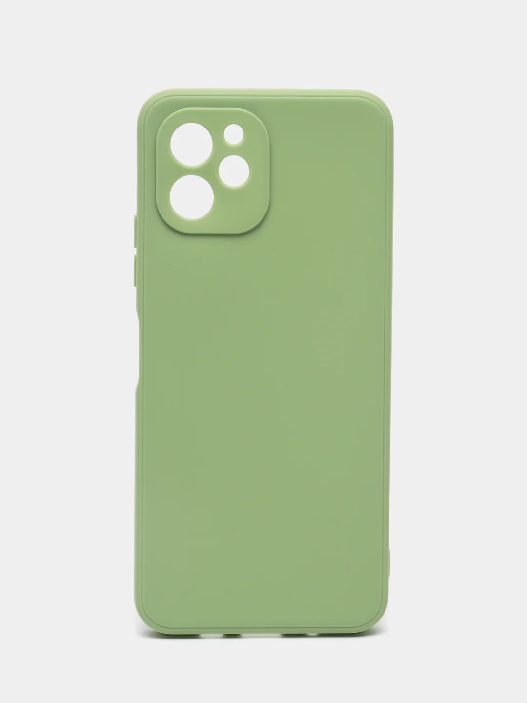 Зеленый силиконовый чехол для HUAWEI Nova Y61 (Хуавей Нова У61), прозрачный
