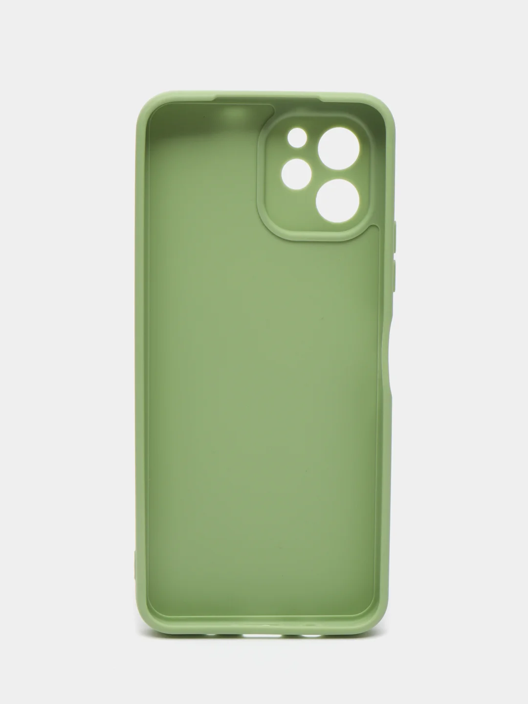 Зеленый силиконовый чехол для HUAWEI Nova Y61 (Хуавей Нова У61), прозрачный