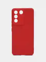 Коралловый чехол для Vivo V27E силиконовый, Виво В27 Е, с защитой камеры