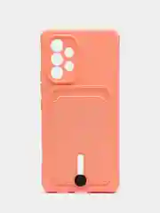 Пастельно-коралловый чехол с карманом для Samsung Galaxy A53 5G (Самсунг А53 5G)