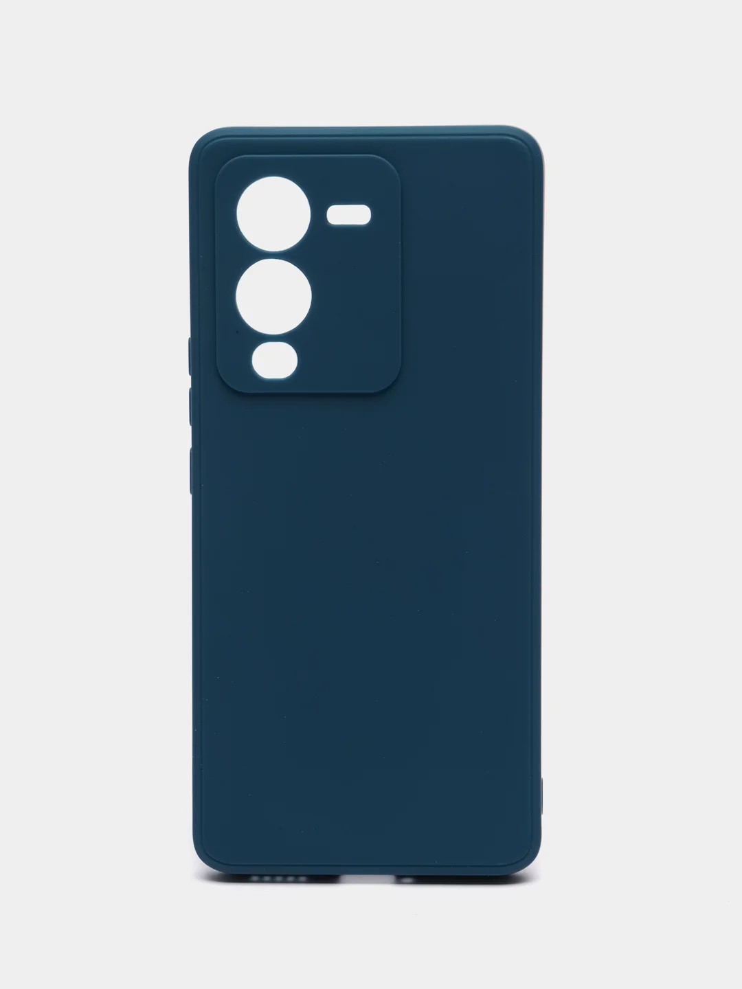 Синий чехол для Vivo V25 Pro 5G силиконовый (Виво В25 про 5джи)  с защитой камеры