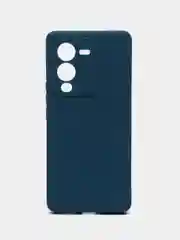 Синий чехол для Vivo V25 Pro 5G силиконовый (Виво В25 про 5джи)  с защитой камеры