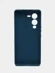 Синий чехол для Vivo V25 Pro 5G силиконовый (Виво В25 про 5джи)  с защитой камеры