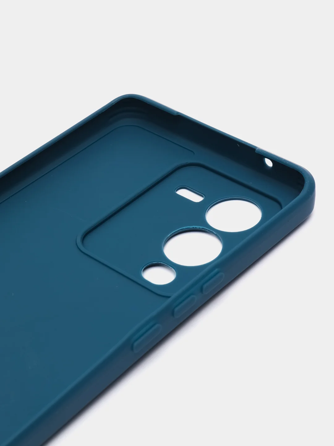 Синий чехол для Vivo V25 Pro 5G силиконовый (Виво В25 про 5джи)  с защитой камеры