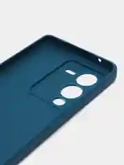 Синий чехол для Vivo V25 Pro 5G силиконовый (Виво В25 про 5джи)  с защитой камеры