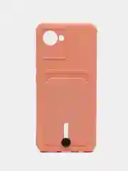 Пастельно-коралловый силиконовы чехол для Realme C30 / C30S / 50i PRIME (Реалми С30 / 50И Прайм) прозрачный