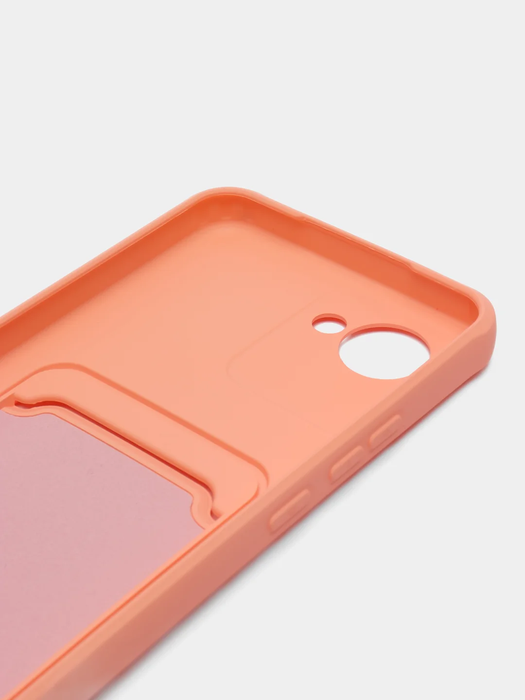 Пастельно-коралловый силиконовы чехол для Realme C30 / C30S / 50i PRIME (Реалми С30 / 50И Прайм) прозрачный