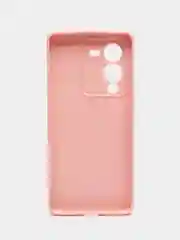 Пудровый чехол для Vivo V25 Pro 5G силиконовый (Виво В25 про 5джи)  с защитой камеры