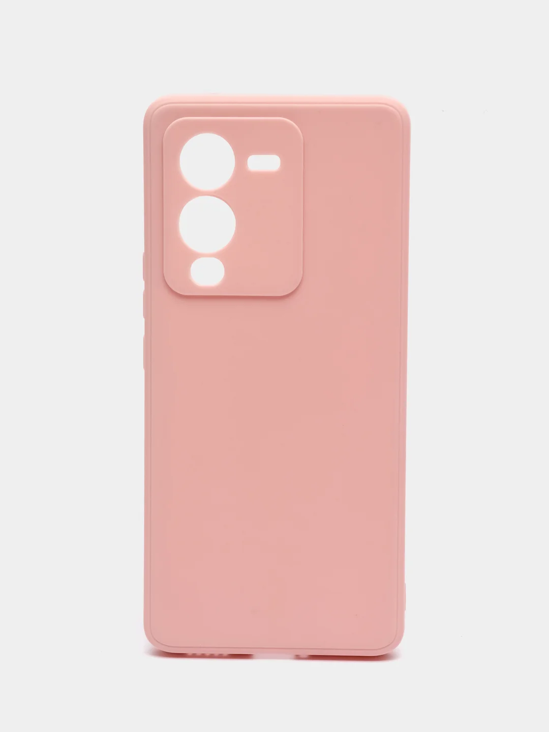 Пудровый чехол для Vivo V25 Pro 5G силиконовый (Виво В25 про 5джи)  с защитой камеры