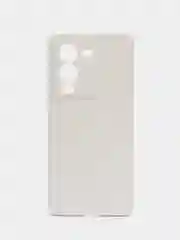 Белый чехол для Vivo V25 Pro 5G силиконовый (Виво В25 про 5джи)  с защитой камеры